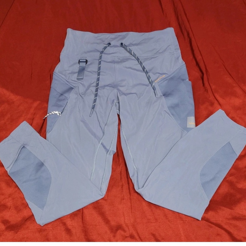 Lululemon Athletica High Rise Cargo Hiking Pants in Blue